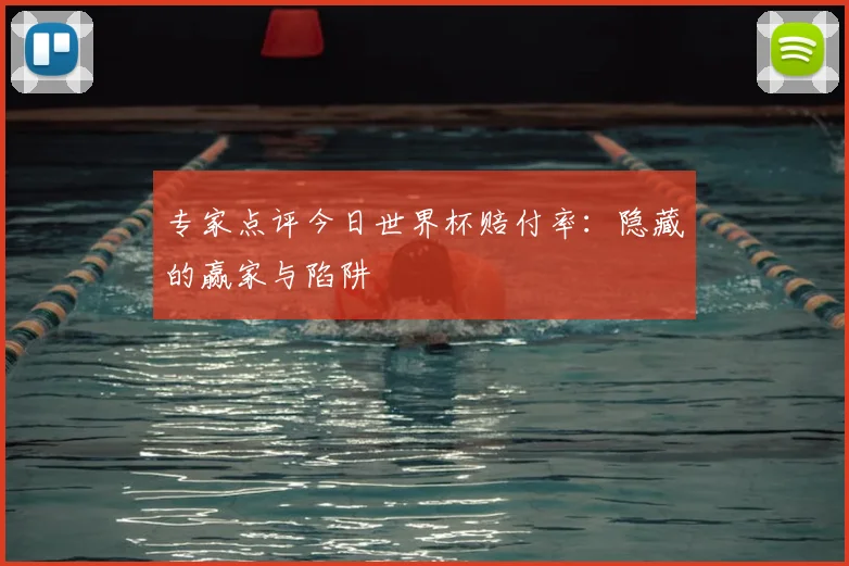 专家点评今日世界杯赔付率:隐藏的赢家与陷阱