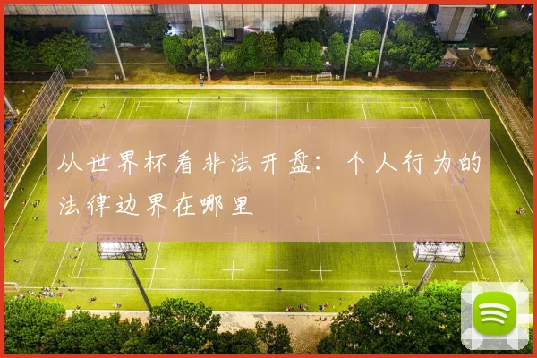 从世界杯看非法开盘:个人行为的法律边界在哪里