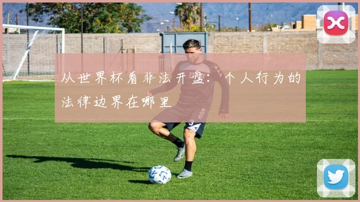 从世界杯看非法开盘:个人行为的法律边界在哪里